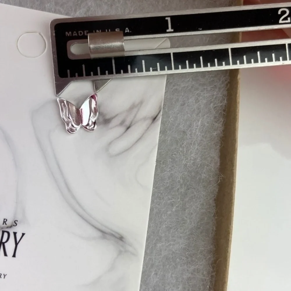 Sterling‎ Silver Earrings Butterfly Post Earrings